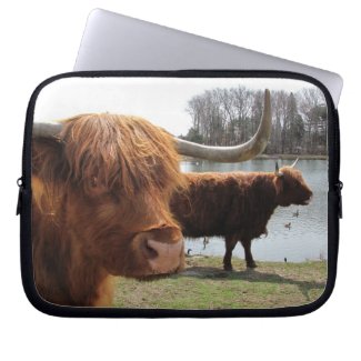 Scottish Highland Cattle ~ Laptop Sleeve electronicsbag