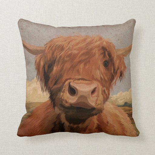 pillow pet highland cow