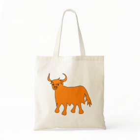 Scottish Highland Cow tote bag image bag