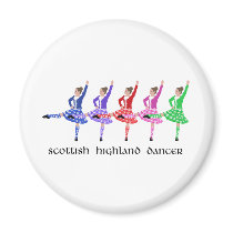 Scottish Highland Dance Line magnets by MaggieRossDance Scottish Highland Dance Line magnets