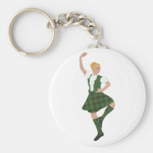 Scottish Highland Dancer Henderson Tartan Keychains