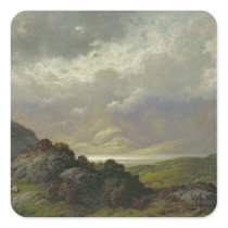 Scottish Landscape Square Sticker