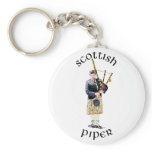 Scottish Piper - Tan Kilt Keychains