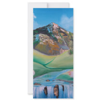 SCOTTISH SHEEP Gordon Bruce Folk Art Full Color Rack Card