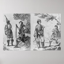 Scottish Soldiers of the Highlands and Poster