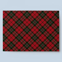 Scottish Tartan Holiday envelope envelopes