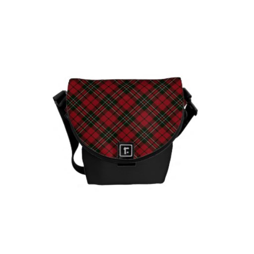 Scottish Tartan Red Green messenger bag