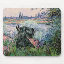 Scottish Terrier 12 - By the Seine Mouse Pad