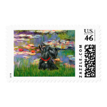 Scottish Terrier 12 - Lilies 2 Postage