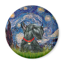 Scottish Terrier 12c -Starry Night magnets by masterpiecedogs Scottish Terrier 12c -Starry Night magnets