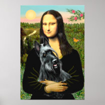 Scottish Terrier 3 - Mona Lisa Posters
