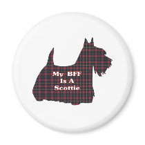 Scottish Terrier BFF Gifts Fridge Magnets