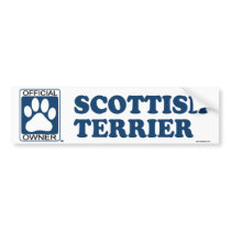 SCOTTISH TERRIER_Blue bumper stickers