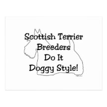 Scottish Terrier Breeders Postcard