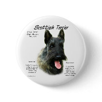 Scottish Terrier (brindle) History Design Buttons