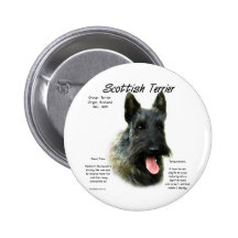 Scottish Terrier (brindle) History Design Buttons