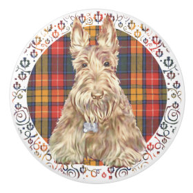 Scottish Terrier Ceramic Knob