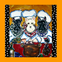 Scottish Terrier Chefs t-shirts