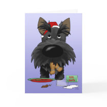 Scottish Terrier Christmas Card