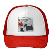 Scottish Terrier Christmas Gifts Hat
