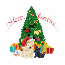 Scottish Terrier Christmas t-shirts