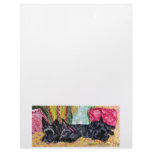 Scottish Terrier Cottage Chic Personalized Letterhead