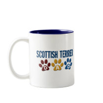 SCOTTISH TERRIER Dad Paw Print 1 mugs