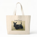 "Scottish Terrier" Dog Art Tote Bag by CharlottesWebArt "Scottish Terrier" Dog Art Tote Bag