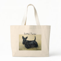 "Scottish Terrier" Dog Art Tote Bag by CharlottesWebArt "Scottish Terrier" Dog Art Tote Bag