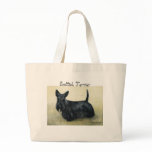 "Scottish Terrier" Dog Art Tote Bag