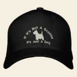 Scottish Terrier Funny Dog Slogan embroidered hats