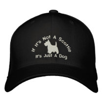 Scottish Terrier Funny Dog Slogan Embroidered Baseball Cap