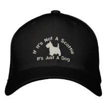 Scottish Terrier Funny Dog Slogan Embroidered Baseball Cap