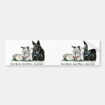 Scottish Terrier Good Life Bumper Stickers