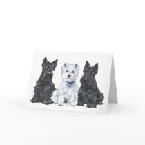Scottish Terrier Greeting Card by MaggieRossScotties Scottish Terrier Greeting Card