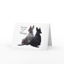 Scottish Terrier Greeting Card by MaggieRossScotties Scottish Terrier Greeting Card