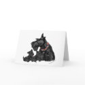 Scottish Terrier Greeting Card by MaggieRossScotties Scottish Terrier Greeting Card