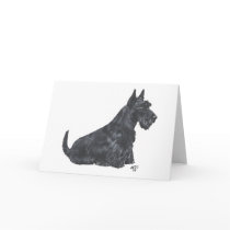 Scottish Terrier Greeting Card by MaggieRossScotties Scottish Terrier Greeting Card