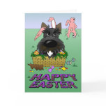 Scottish Terrier Happy Easter Card