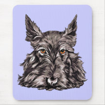 Scottish Terrier in Black Mouse Mats