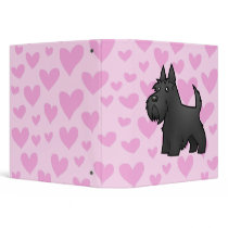 Scottish Terrier Love 3 Ring Binder