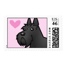 Scottish Terrier Love Postage Stamp