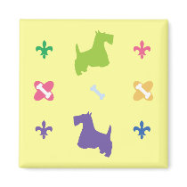 Scottish Terrier Refrigerator Magnet