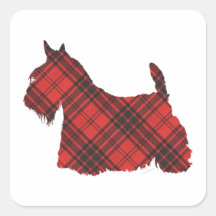 Scottish Terrier Maxwell Tartan Sticker