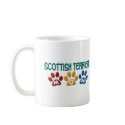 SCOTTISH TERRIER Mom Paw Print 1 mugs by poochloverstuff SCOTTISH TERRIER Mom Paw Print 1 mugs