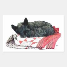 Scottish Terrier Napping Sticker