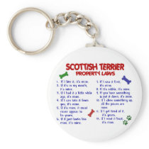 SCOTTISH TERRIER Property Laws 2 Key Chains