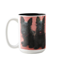 Scottish Terrier puppies mug by treasurehutch Scottish Terrier puppies mug