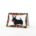 Scottish Terrier Reindeer Christmas Card