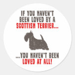 Scottish Terrier Round Sticker